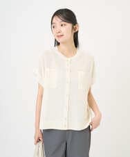 NGSGF41230 GIANNI LO GIUDICE(ジャンニ ロ ジュディチェ) ペーパーヤーン鹿の子ニットベスト イエロー