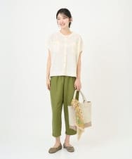 NGSGF41230 GIANNI LO GIUDICE(ジャンニ ロ ジュディチェ) ペーパーヤーン鹿の子ニットベスト イエロー