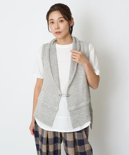NGSGS10330 GIANNI LO GIUDICE [洗える・日本製]アントワープミックスニットベスト