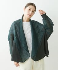 NGSGS40330 GIANNI LO GIUDICE(ジャンニ ロ ジュディチェ) [洗える]異素材ミックスカーディガン カーキ