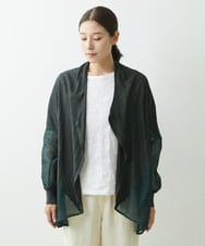 NGSGS40330 GIANNI LO GIUDICE(ジャンニ ロ ジュディチェ) [洗える]異素材ミックスカーディガン カーキ