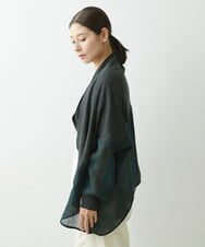NGSGS40330 GIANNI LO GIUDICE(ジャンニ ロ ジュディチェ) [洗える]異素材ミックスカーディガン カーキ