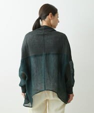 NGSGS40330 GIANNI LO GIUDICE(ジャンニ ロ ジュディチェ) [洗える]異素材ミックスカーディガン カーキ