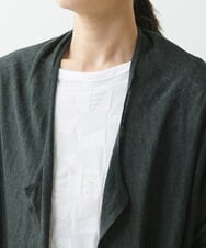 NGSGS40330 GIANNI LO GIUDICE(ジャンニ ロ ジュディチェ) [洗える]異素材ミックスカーディガン カーキ