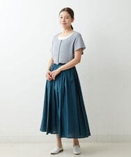 NGSGU44230 GIANNI LO GIUDICE(ジャンニ ロ ジュディチェ) [日本製]キュウシン編ニットカーディガン ライトブルー