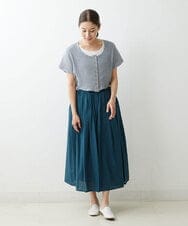 NGSGU44230 GIANNI LO GIUDICE(ジャンニ ロ ジュディチェ) [日本製]キュウシン編ニットカーディガン ライトブルー