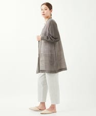 NGSGV40360 GIANNI LO GIUDICE(ジャンニ ロ ジュディチェ) [洗える]セミノハネNOELロングカーディガン ダークグレー