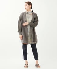 NGSGV40360 GIANNI LO GIUDICE(ジャンニ ロ ジュディチェ) [洗える]セミノハネNOELロングカーディガン ダークグレー