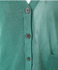 NGSHB31210 GIANNI LO GIUDICE(ジャンニ ロ ジュディチェ) [洗える]ペーパーヤーンニットジレ グリーン