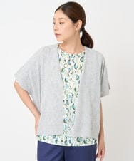 NGSHW20210 GIANNI LO GIUDICE(ジャンニ ロ ジュディチェ) [洗える]LOKTAジレカーディガン グレー
