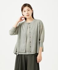 NGSJB10250 GIANNI LO GIUDICE(ジャンニ ロ ジュディチェ) [洗える]Levitaカーディガン グレー