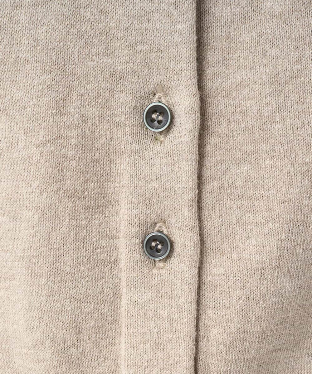 NGSJB20250 GIANNI LO GIUDICE(ジャンニ ロ ジュディチェ) [洗える]シルク混ニットカーディガン ベージュ