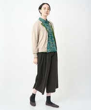 NGSJB20250 GIANNI LO GIUDICE(ジャンニ ロ ジュディチェ) [洗える]シルク混ニットカーディガン ベージュ