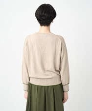 NGSJB20250 GIANNI LO GIUDICE(ジャンニ ロ ジュディチェ) [洗える]シルク混ニットカーディガン ベージュ