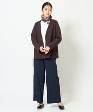 NGSJD11390 GIANNI LO GIUDICE(ジャンニ ロ ジュディチェ) [洗える]ヴィスコースナイロンミラノテーラージャケット ブラウン