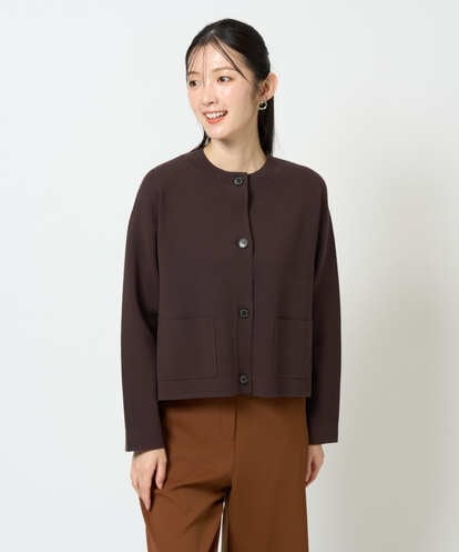 NGSJD12290 GIANNI LO GIUDICE [洗える]ヴィスコースナイロンミラノカーディガン