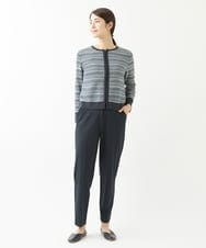 NGSJS10390 GIANNI LO GIUDICE(ジャンニ ロ ジュディチェ) [洗える・日本製]マルチタックボーダーブルゾン ネイビー