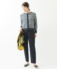 NGSJS10390 GIANNI LO GIUDICE(ジャンニ ロ ジュディチェ) [洗える・日本製]マルチタックボーダーブルゾン ネイビー