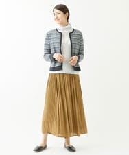 NGSJS10390 GIANNI LO GIUDICE(ジャンニ ロ ジュディチェ) [洗える・日本製]マルチタックボーダーブルゾン ネイビー