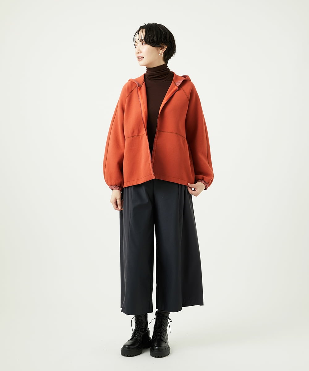 NGTAD01360 GIANNI LO GIUDICE(ジャンニ ロ ジュディチェ) [洗える]アスターダンボールニットパーカー オレンジ
