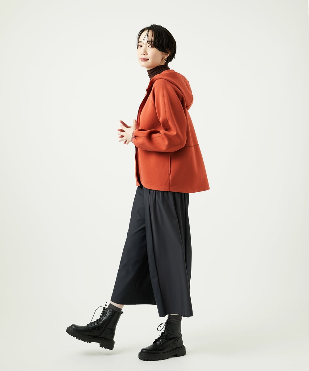 NGTAD01360 GIANNI LO GIUDICE(ジャンニ ロ ジュディチェ) [洗える]アスターダンボールニットパーカー オレンジ