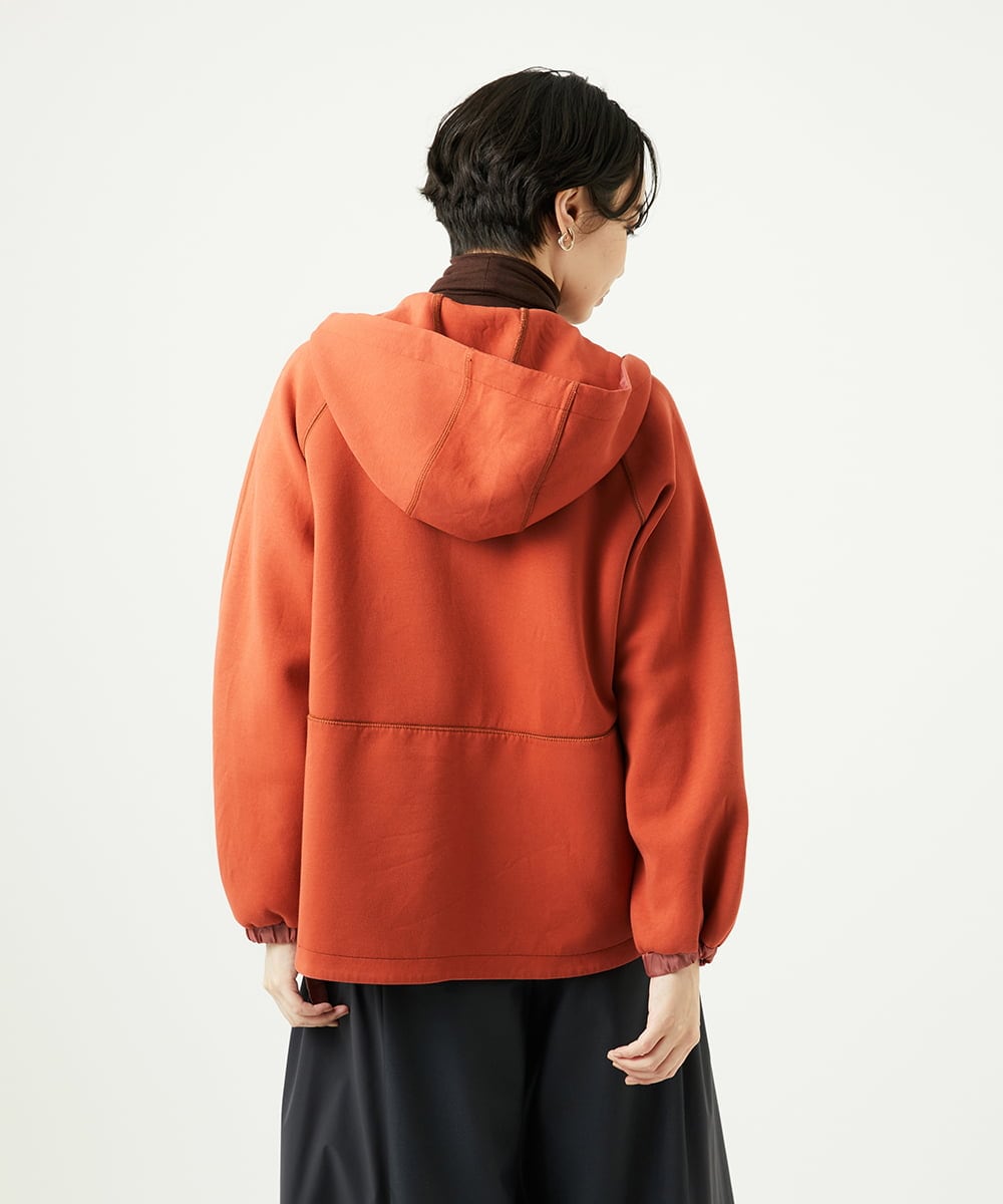 NGTAD01360 GIANNI LO GIUDICE(ジャンニ ロ ジュディチェ) [洗える]アスターダンボールニットパーカー オレンジ