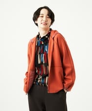 NGTAD01360 GIANNI LO GIUDICE(ジャンニ ロ ジュディチェ) [洗える]アスターダンボールニットパーカー オレンジ