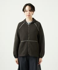 NGTAD01360 GIANNI LO GIUDICE(ジャンニ ロ ジュディチェ) [洗える]アスターダンボールニットパーカー ダークブラウン