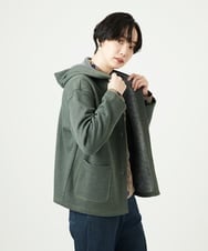 NGTAE20270 GIANNI LO GIUDICE(ジャンニ ロ ジュディチェ) [洗える]ライクボンバーヒートパーカー グリーン
