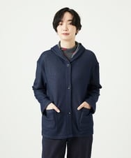 NGTAE20270 GIANNI LO GIUDICE(ジャンニ ロ ジュディチェ) [洗える]ライクボンバーヒートパーカー ネイビー