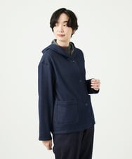 NGTAE20270 GIANNI LO GIUDICE(ジャンニ ロ ジュディチェ) [洗える]ライクボンバーヒートパーカー ネイビー