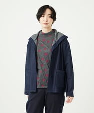 NGTAE20270 GIANNI LO GIUDICE(ジャンニ ロ ジュディチェ) [洗える]ライクボンバーヒートパーカー ネイビー