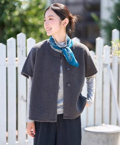 NGTAI29230 GIANNI LO GIUDICE [洗える・日本製]プードルパイルボアベスト