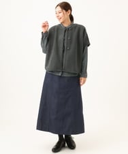 NGTAI29230 GIANNI LO GIUDICE(ジャンニ ロ ジュディチェ) [洗える・日本製]プードルパイルボアベスト ブラウン