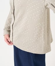 NGTCX33260 GIANNI LO GIUDICE(ジャンニ ロ ジュディチェ) [日本製]テンテンカットウール混ジャガードジャケット ベージュ