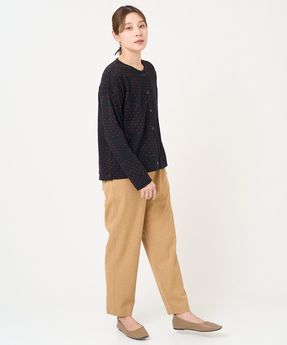NGTCX33260 GIANNI LO GIUDICE(ジャンニ ロ ジュディチェ) [日本製]テンテンカットウール混ジャガードジャケット ブラック