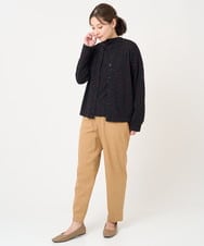 NGTCX33260 GIANNI LO GIUDICE(ジャンニ ロ ジュディチェ) [日本製]テンテンカットウール混ジャガードジャケット ブラック