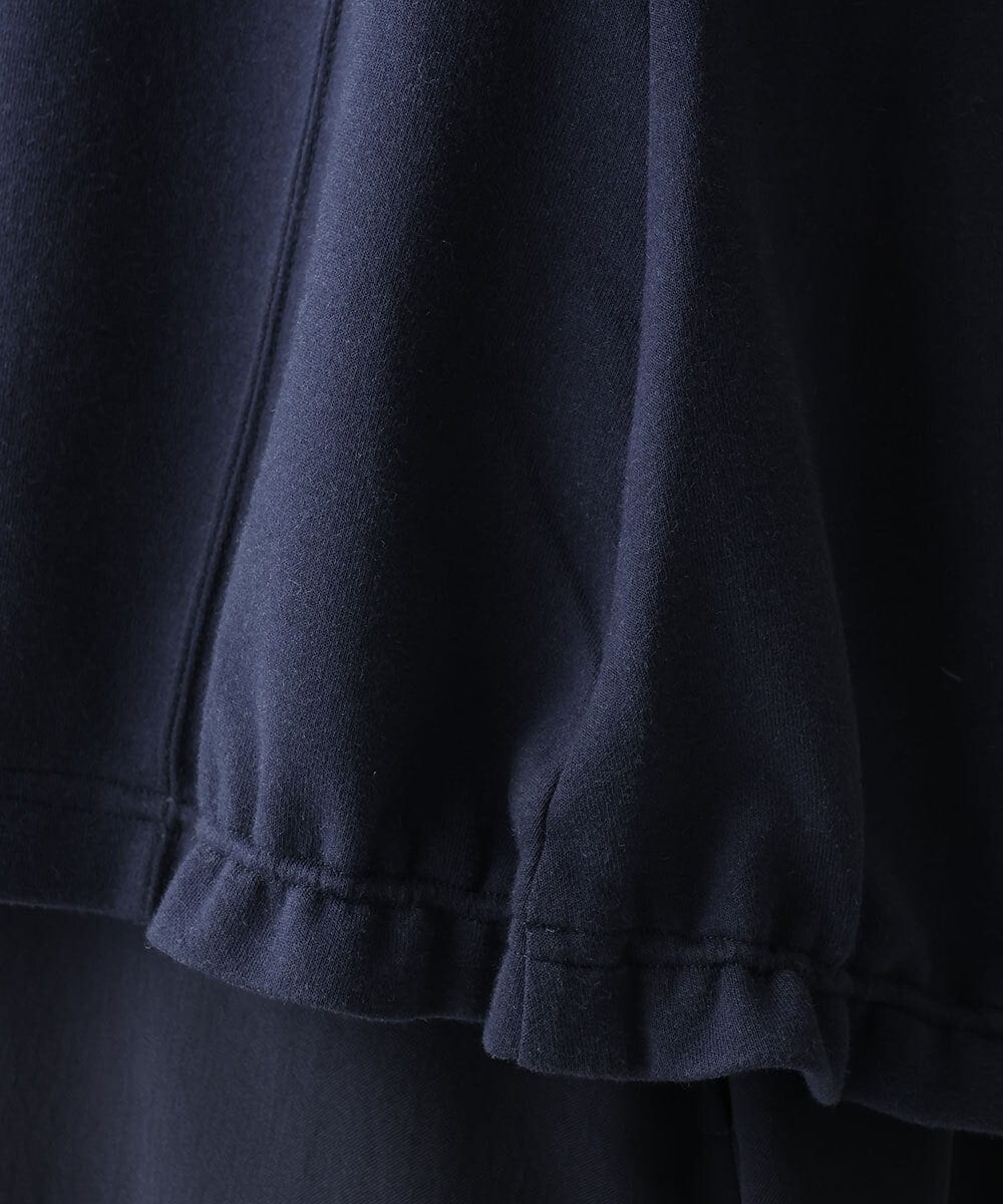 NGTEC24230 GIANNI LO GIUDICE(ジャンニ ロ ジュディチェ) [洗える]接結リバージャージフーディーベスト ネイビー