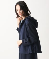 NGTEC24230 GIANNI LO GIUDICE(ジャンニ ロ ジュディチェ) [洗える]接結リバージャージフーディーベスト ネイビー