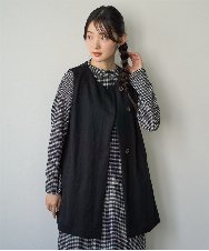 NGTGF39290 GIANNI LO GIUDICE(ジャンニ ロ ジュディチェ) [洗える・日本製]ナチュラルスムースジレ グリーン