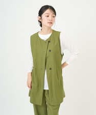 NGTGF39290 GIANNI LO GIUDICE(ジャンニ ロ ジュディチェ) [洗える・日本製]ナチュラルスムースジレ グリーン