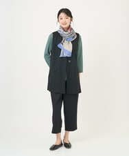 NGTGF39290 GIANNI LO GIUDICE(ジャンニ ロ ジュディチェ) [洗える・日本製]ナチュラルスムースジレ グリーン