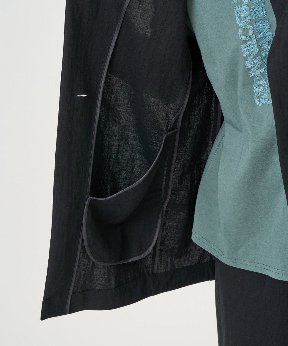 NGTGF39290 GIANNI LO GIUDICE(ジャンニ ロ ジュディチェ) [洗える・日本製]ナチュラルスムースジレ グリーン