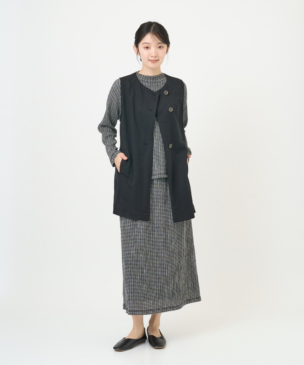 NGTGF39290 GIANNI LO GIUDICE(ジャンニ ロ ジュディチェ) [洗える・日本製]ナチュラルスムースジレ グリーン