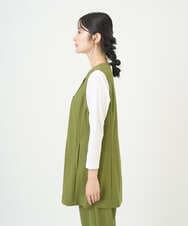 NGTGF39290 GIANNI LO GIUDICE(ジャンニ ロ ジュディチェ) [洗える・日本製]ナチュラルスムースジレ グリーン