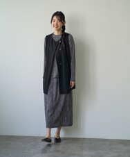 NGTGF39290 GIANNI LO GIUDICE(ジャンニ ロ ジュディチェ) [洗える・日本製]ナチュラルスムースジレ ブラック