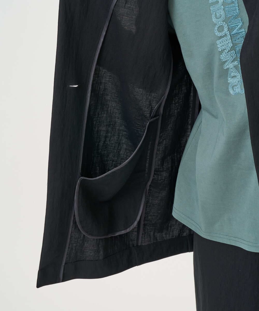 NGTGF39290 GIANNI LO GIUDICE(ジャンニ ロ ジュディチェ) [洗える・日本製]ナチュラルスムースジレ ブラック