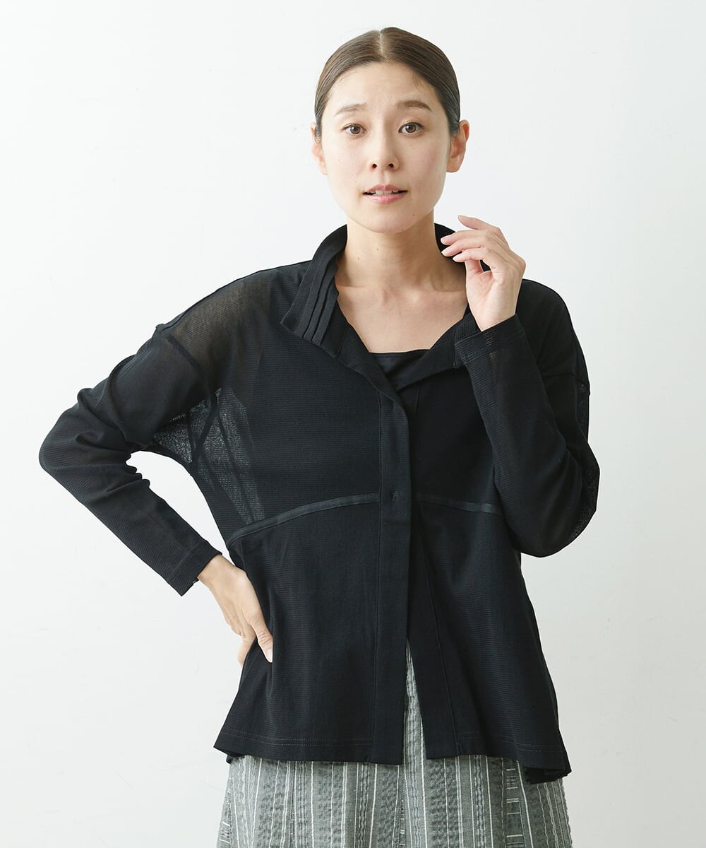 NGTGS40250 GIANNI LO GIUDICE [洗える]コットンチュールカーディガン
