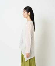 NGTHD01160 GIANNI LO GIUDICE(ジャンニ ロ ジュディチェ) [洗える・日本製]強撚天竺カーディガン ライトグレー