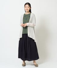 NGTHD01160 GIANNI LO GIUDICE(ジャンニ ロ ジュディチェ) [洗える・日本製]強撚天竺カーディガン ライトグレー